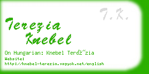 terezia knebel business card